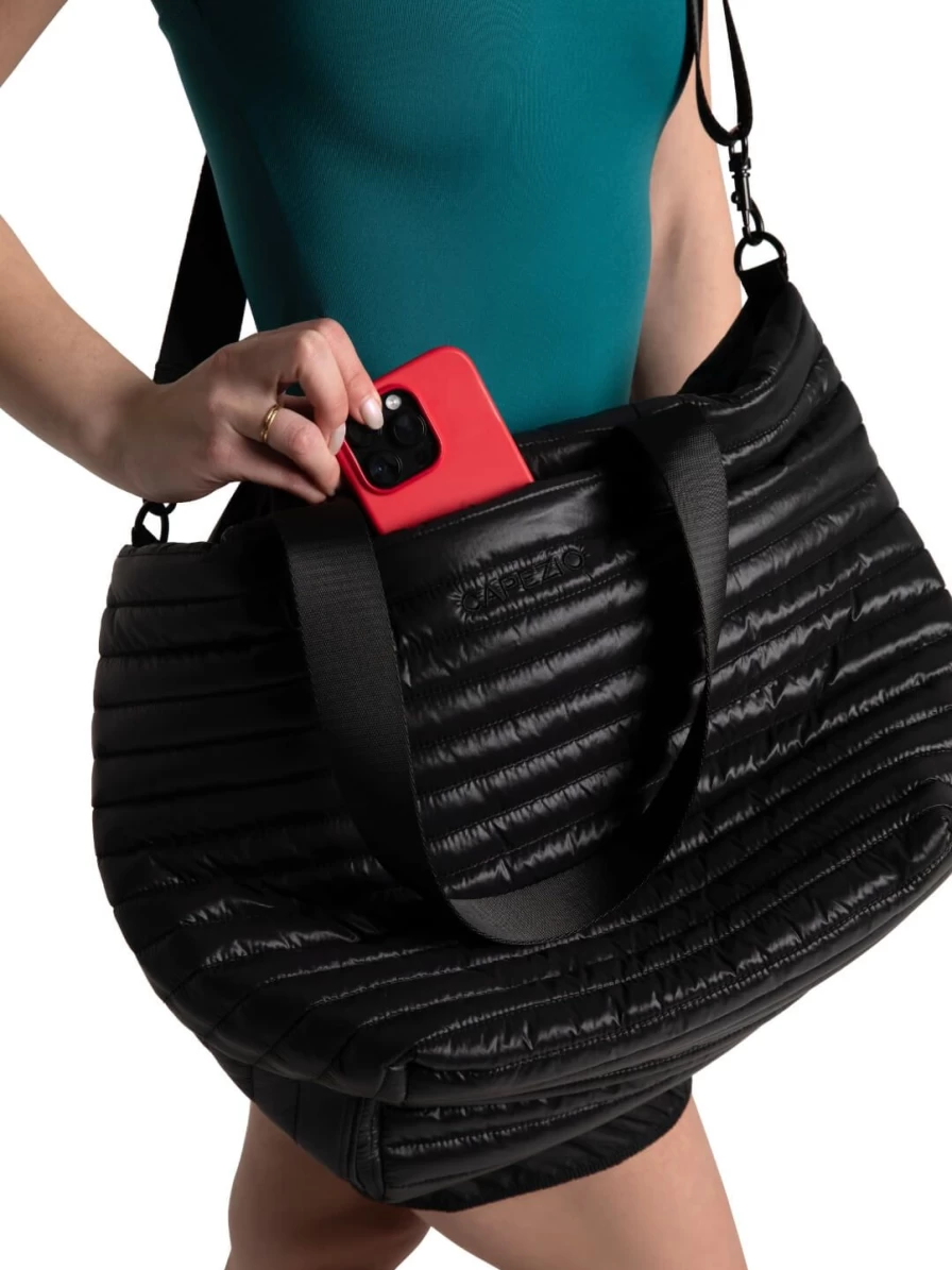 Capezio Black Parker Tote Bag for Women - Stylish & Spacious Handbag