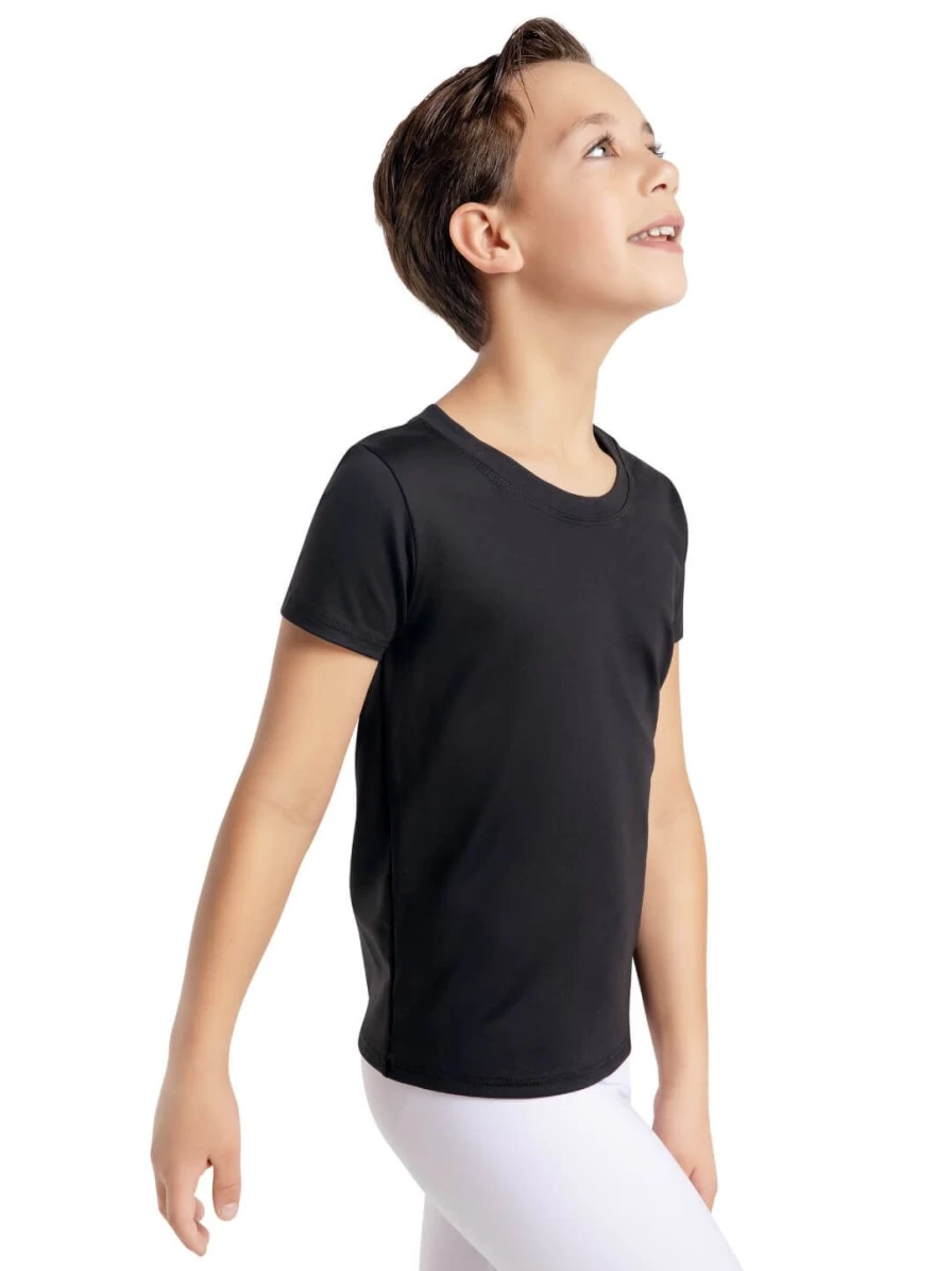 Capezio Boys Studio Collection Crew Neck T-Shirt - Comfortable Dance Tee for Practice & Performance
