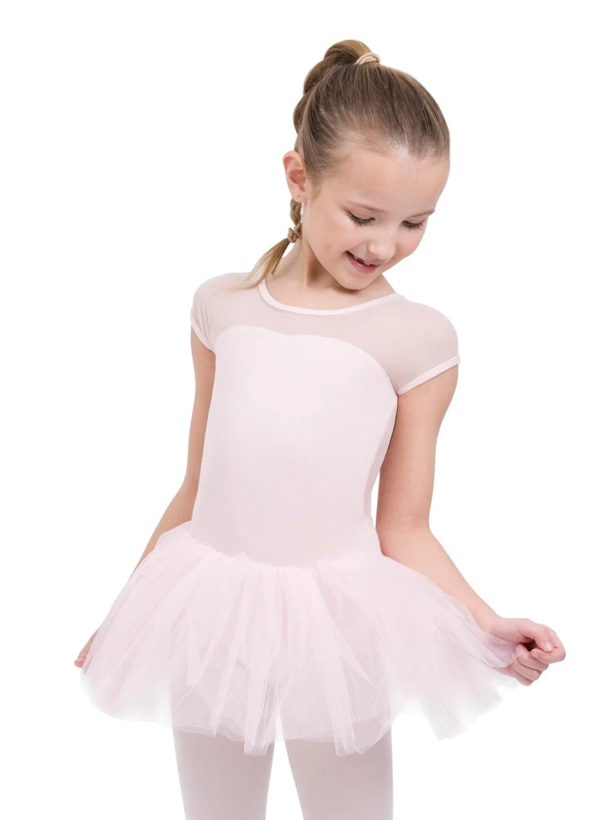 Capezio Girls Keyhole Back Tutu Dance Dress - Ballet Skirt Outfit for Performance & Recital