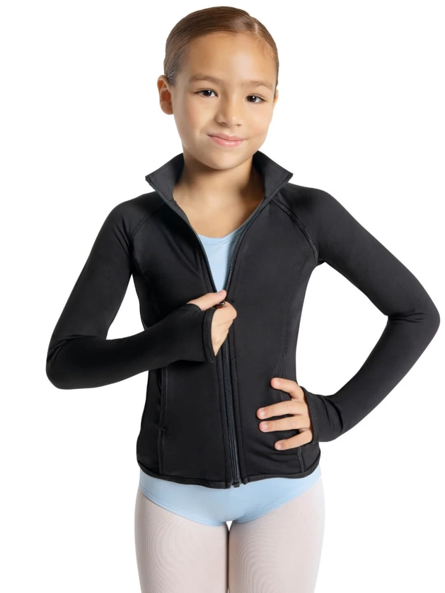 Capezio Black Studio Collection Jacket for Kids - Dance Wear