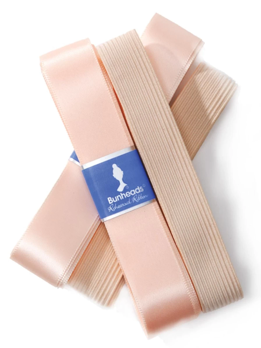 Capezio Rehearsal Dance Ribbon & Elastic Pack for Ballet, Jazz, and Performance