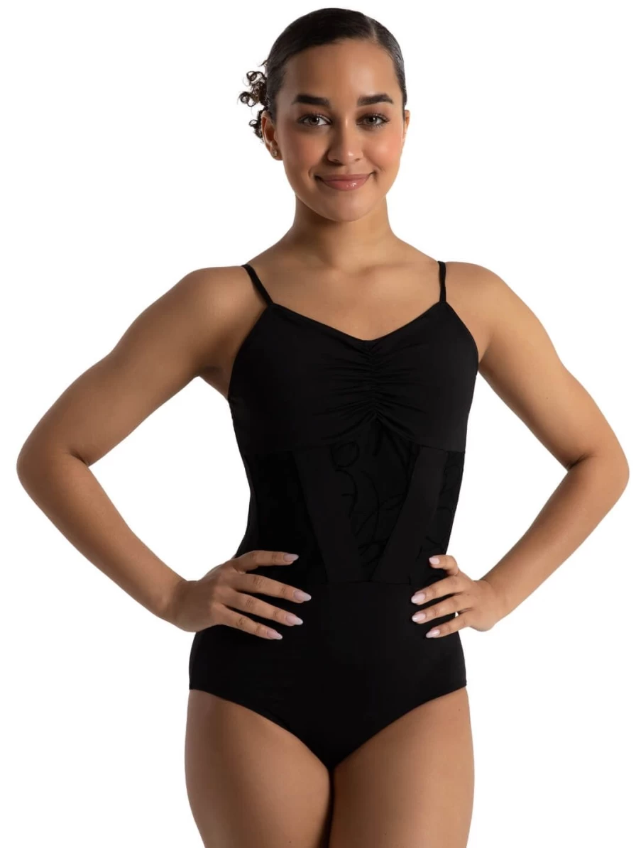 Capezio Black Grace Leotard - Elegant Majestic Lines Dance Wear