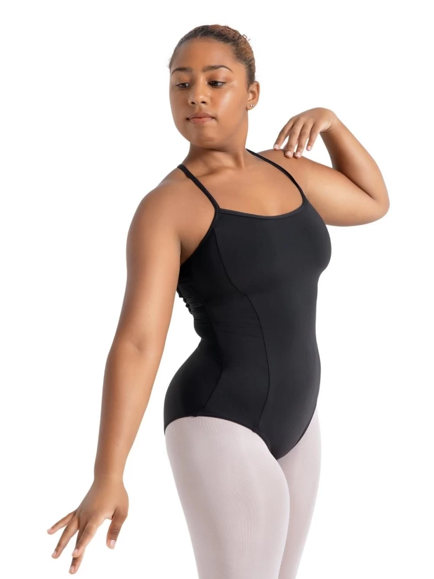 Capezio Black Meryl Strappy Back Camisole Dance Leotard for Women