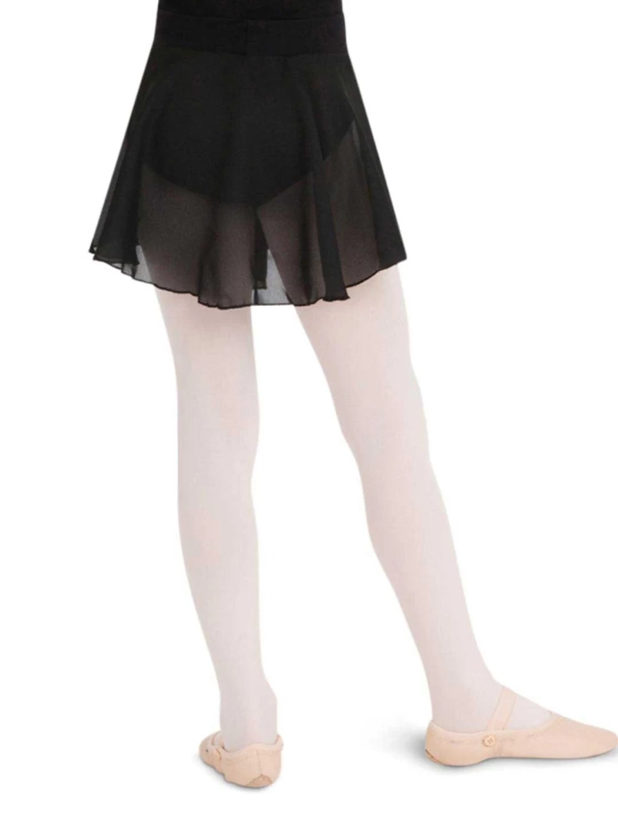 Capezio Girls' Georgette Pull-On Skirt - Comfortable Stretch Waist Flowy Dance Skirt