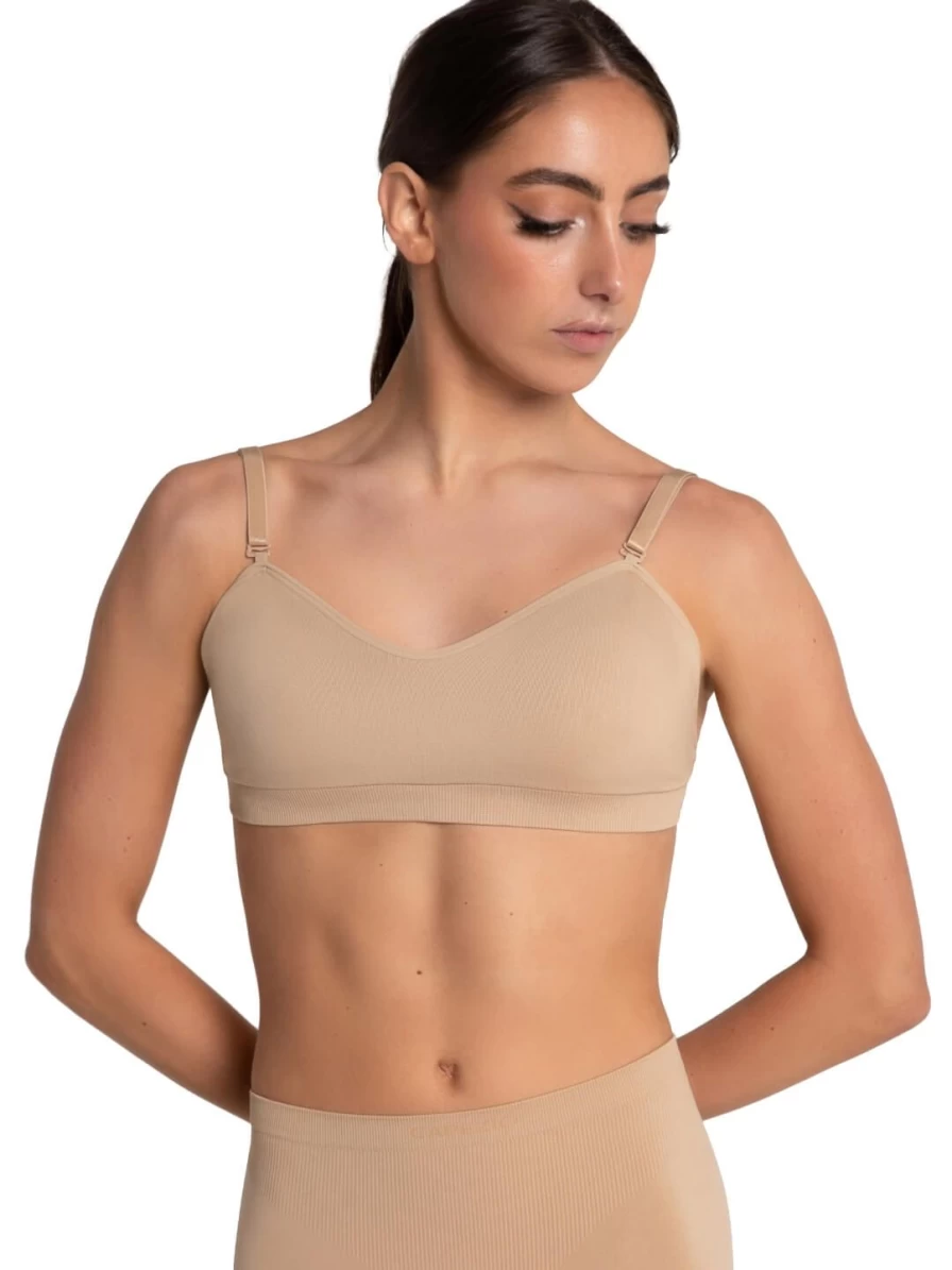 Capezio Seamless Clear Back Sweetheart Bandeau Bra - Invisible Comfort for Elegant Necklines