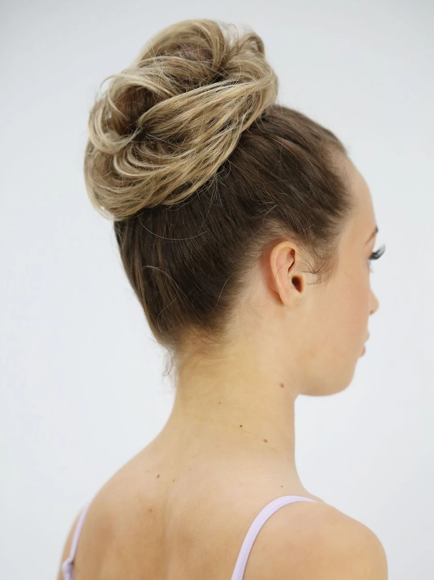 Capezio Spiky Hair Scrunchies - Textured Elastic Hair Ties for Women & Girls