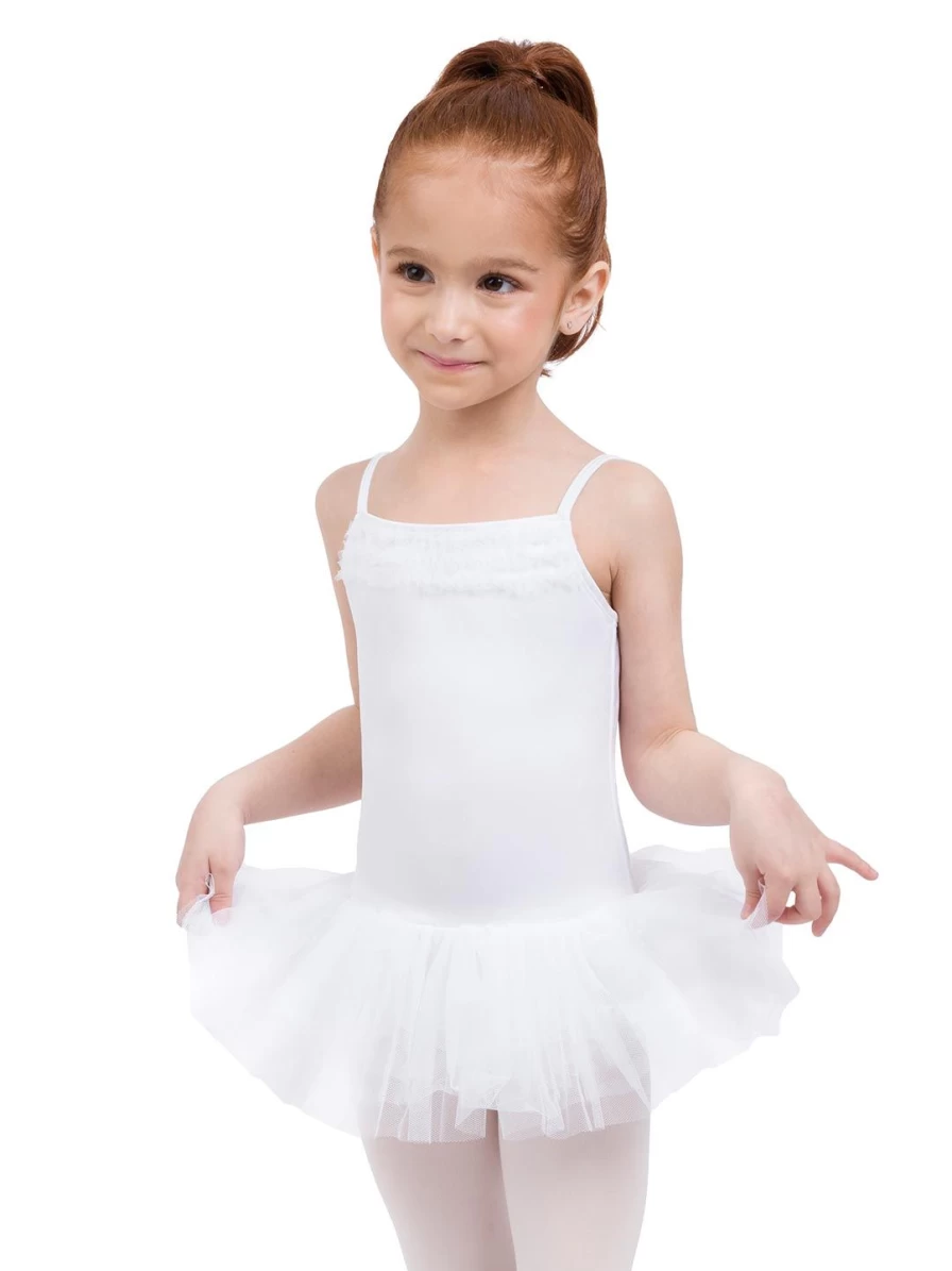 Capezio Girls Ruffle Yoke Tutu Dress - Elegance & Comfort for Dance & Play