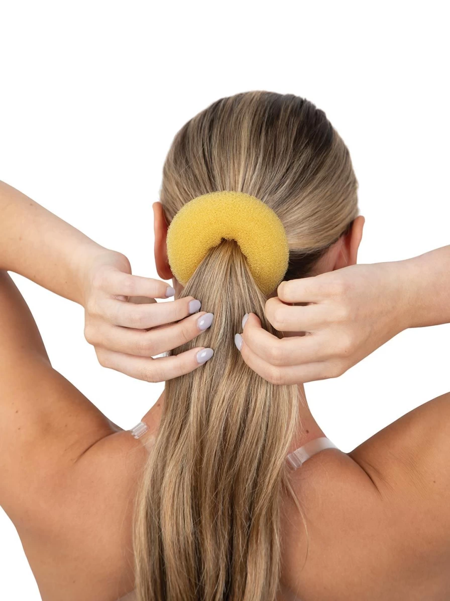 Capezio Bun Builder Hair Net - Professional Ballet Bun Maker for Secure, Neat Hairstyles