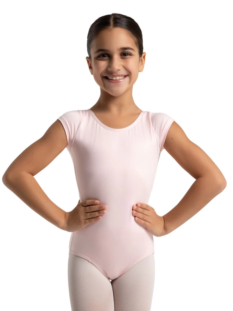 Capezio Bright Mulberry Girls Short Sleeve Leotard - Studio Collection Dancewear