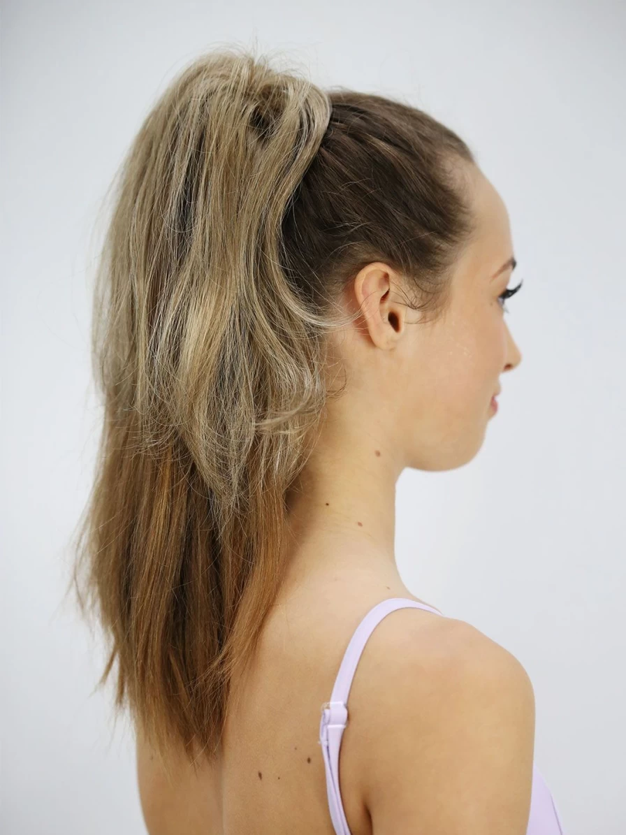 Capezio Long Scrunchy Hair Tie - Stretchy Fabric Hair Accessory for Dance & Everyday Use