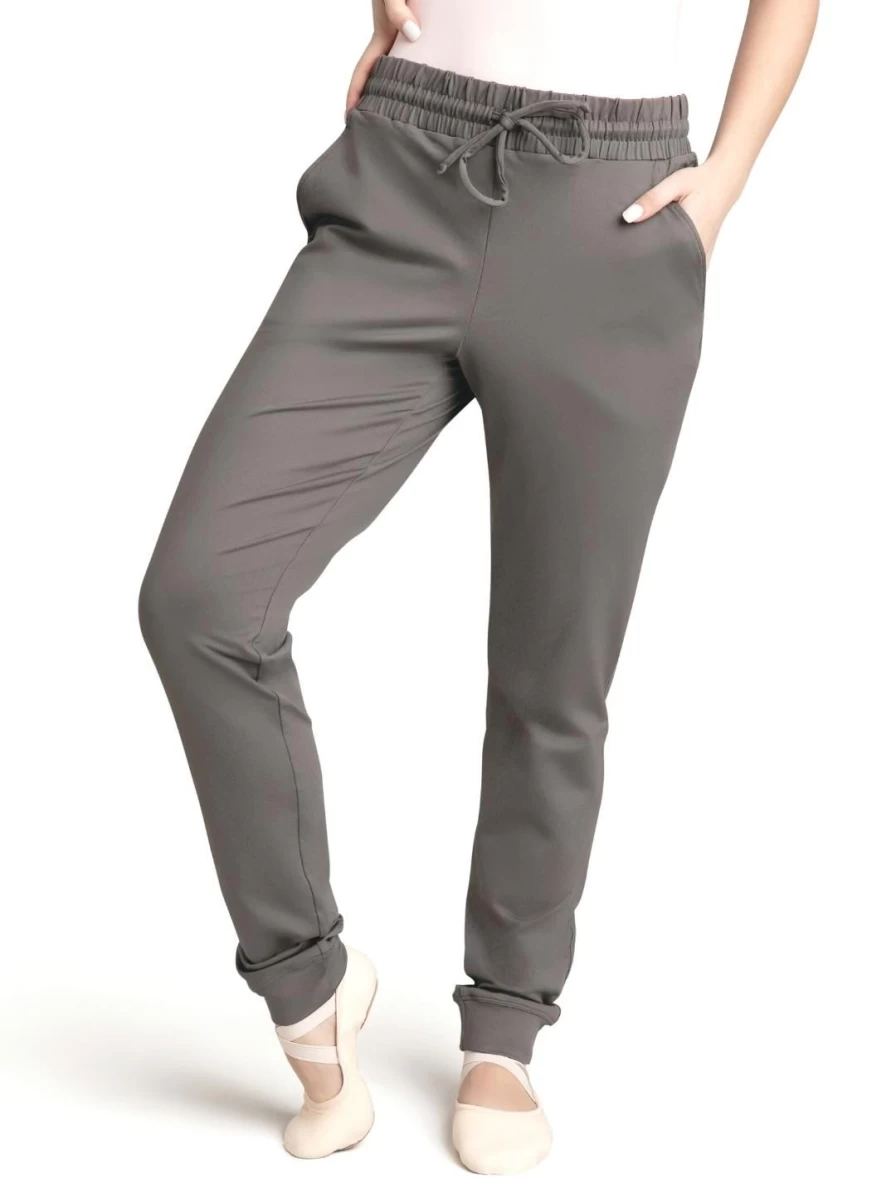 Capezio Studio Collection Gray Dance Pants for Women & Men - Comfortable Ballet Practice Leggings