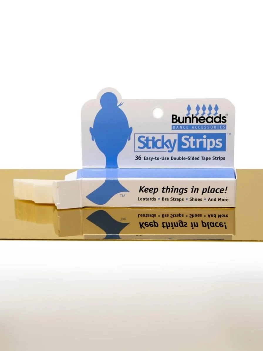Capezio Clear Sticky Strips - Strong Adhesive Fashion Tape for Secure Hold