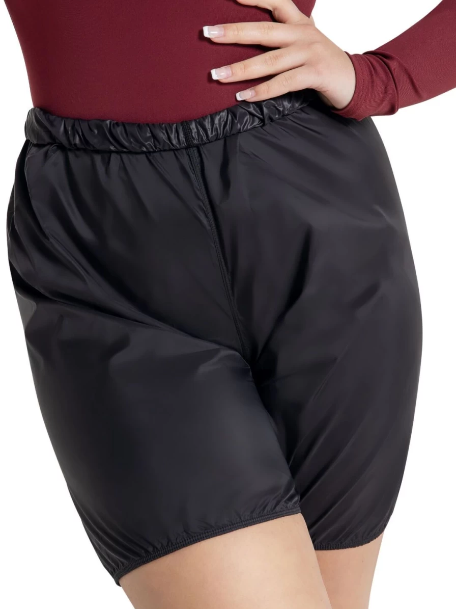 Capezio Black Rip Stop Shorts - Durable Lightweight Performance Shorts for Dance & Active Wear