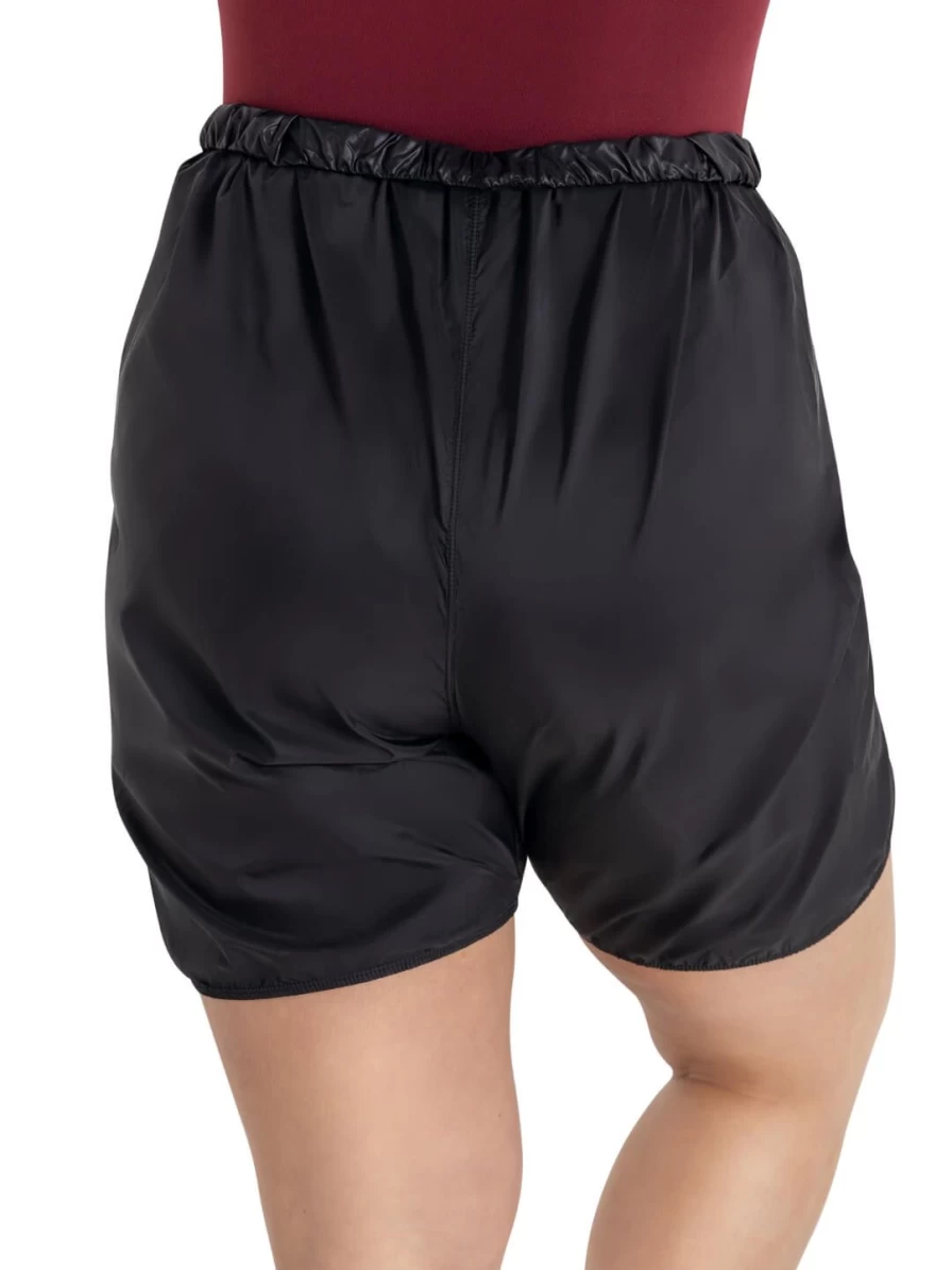 Capezio Black Rip Stop Shorts - Durable Lightweight Performance Shorts for Dance & Active Wear