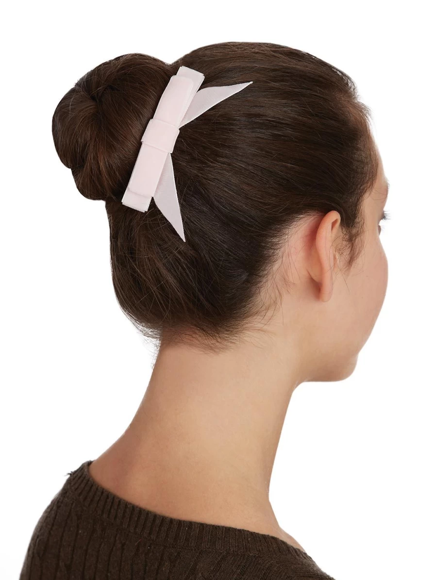 Capezio Mimy Velvet Hair Bow with Tails and Comb - Elegant Dance Accessory