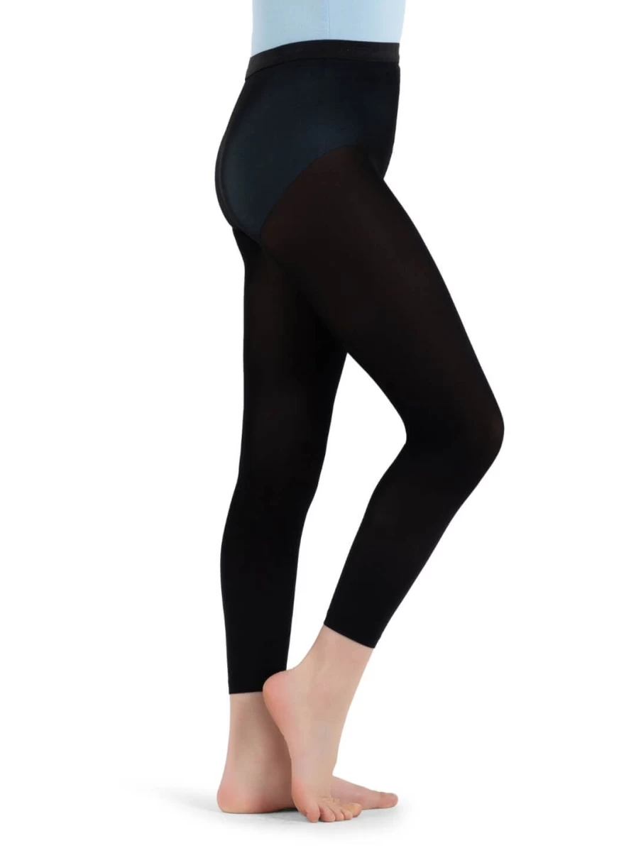 Capezio Girls Hold & Stretch Footless Dance Tights - Flexible & Comfortable