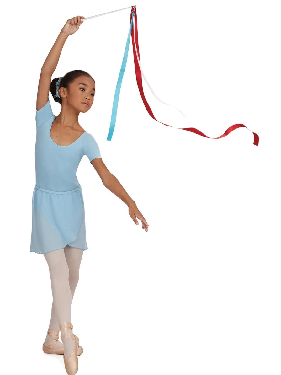 Capezio Mimy Ribbon Stick - Multi-Color Dance Ribbon for Performances