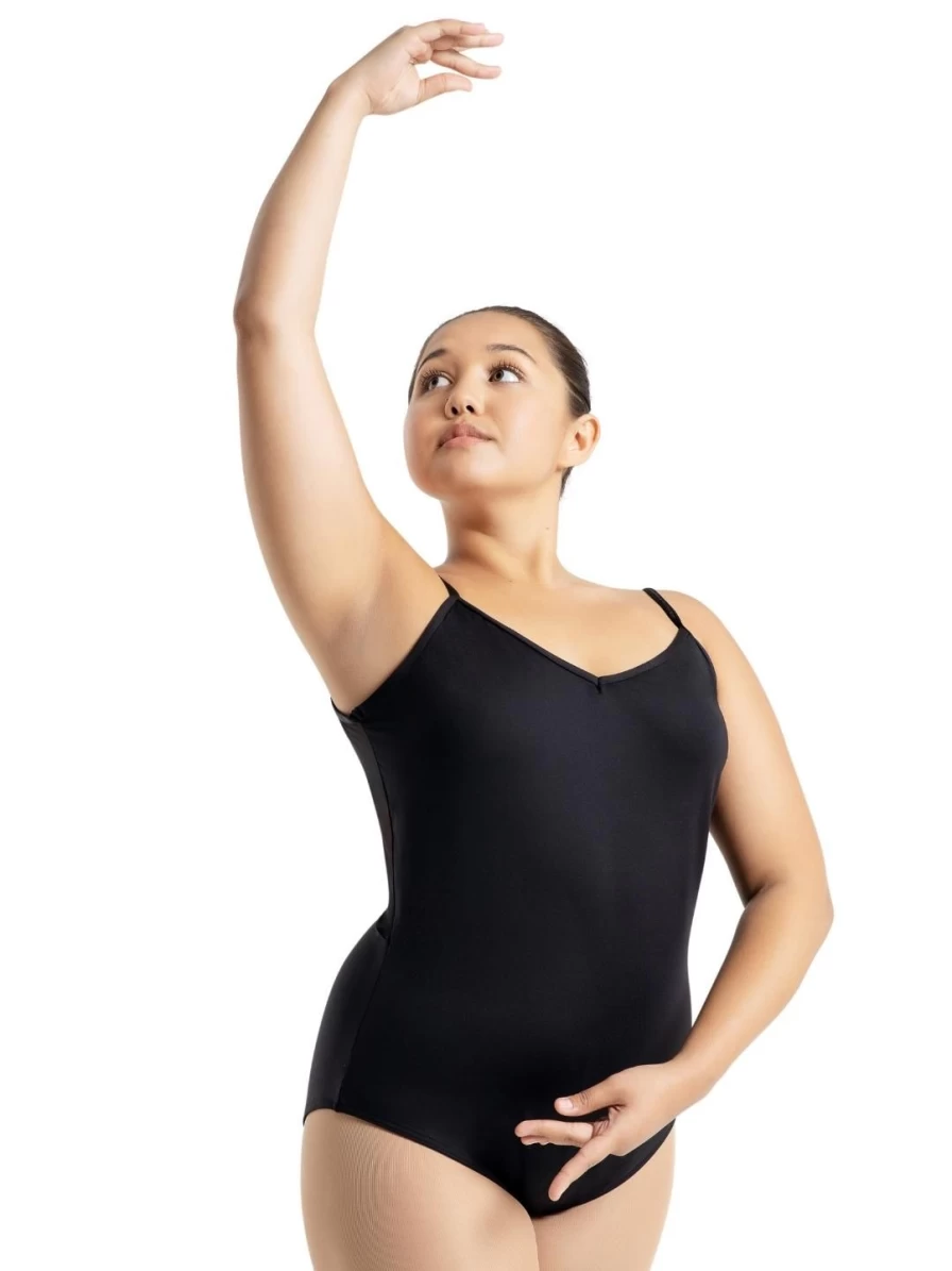 Capezio Black Mesh Back Leotard - Studio Collection Dancewear
