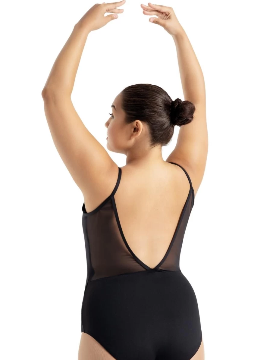 Capezio Black Mesh Back Leotard - Studio Collection Dancewear
