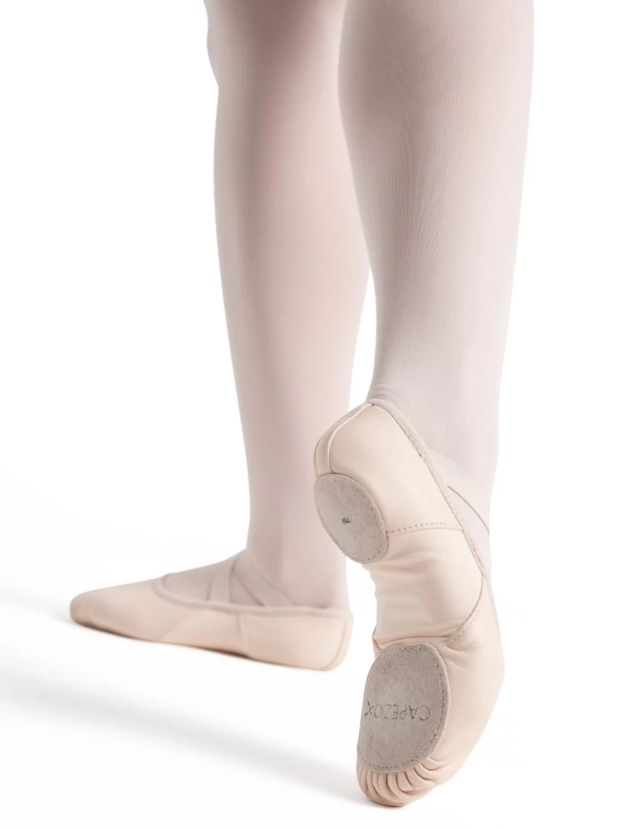Capezio Hanami Light Pink Leather Ballet Shoes for Kids - Comfortable & Flexible Dance Shoes
